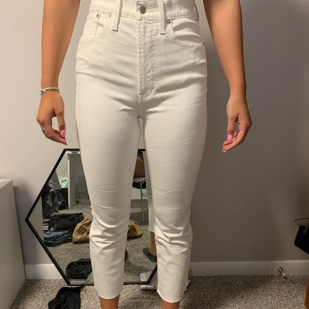 white jeans